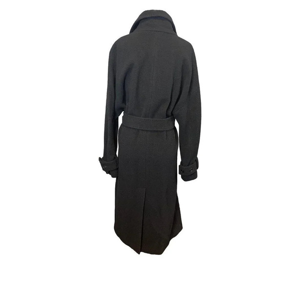 MSGM Wool Trench Coat in Black 42 Medium New long Jacket - Picture 6 of 10